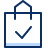 Shopping Bag Check Icon from Cyber Duotone Set