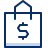 Shopping Bag Dollar Icon from Cyber Duotone Set