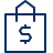 Shopping Bag Dollar Icon from Cyber Line Set