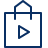 Shopping Bag Multimedia Icon from Cyber Line Set
