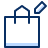 Shopping Bag Tag Icon from Cyber Duotone Set