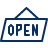 Sign Open Icon from Cyber Line Set