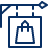 Sign Shopping Bag Icon from Cyber Line Set