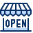 Store Open Icon from Cyber Duotone Set