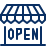 Store Open Icon from Cyber Line Set