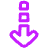 Arrow Dashed Cool Down Icon from Plump Neon Set