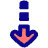 Arrow Dashed Cool Down Icon from Plump Pop Set