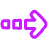 Arrow Dashed Right Icon from Plump Neon Set