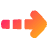 Arrow Dashed Right Icon from Plump Gradient Set