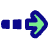 Arrow Dashed Right Icon from Plump Pop Set