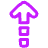 Arrow Dashed Warm Up Icon from Plump Neon Set