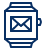 Smartwatch Email Icon from Cyber Line Set