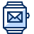 Smartwatch Email Icon from Cyber Duotone Set