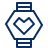 Smartwatch Favorite Heart 1 Icon from Cyber Line Set