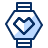 Smartwatch Favorite Heart 1 Icon from Cyber Duotone Set