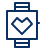 Smartwatch Favorite Heart 2 Icon from Cyber Line Set