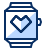 Smartwatch Favorite Heart 3 Icon from Cyber Duotone Set