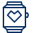 Smartwatch Favorite Heart 3 Icon from Cyber Line Set
