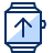 Smartwatch Upload Icon from Cyber Duotone Set