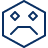 Smiley Frown 2 Icon from Cyber Line Set