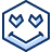 Smiley Love Icon from Cyber Duotone Set