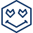 Smiley Love Icon from Cyber Line Set