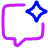 Ai Chat Spark Icon from Plump Neon Set
