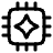 Ai Chip Spark Icon from Plump Line Set