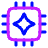 Ai Chip Spark Icon from Plump Neon Set