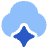 Ai Cloud Spark Icon from Plump Flat Set