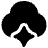 Ai Cloud Spark Icon from Plump Solid Set