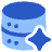 Ai Database Spark Icon from Plump Flat Set