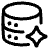 Ai Database Spark Icon from Plump Line Set