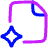 Ai File Spark Icon from Plump Neon Set