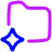 Ai Folder Spark Icon from Plump Neon Set