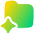 Ai Folder Spark Icon from Plump Gradient Set