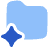 Ai Folder Spark Icon from Plump Flat Set
