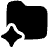 Ai Folder Spark Icon from Plump Solid Set