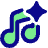 Ai Generate Music Spark Icon from Plump Pop Set