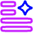 Ai Generate Text Spark Icon from Plump Neon Set