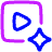 Ai Generate Video Spark Icon from Plump Neon Set
