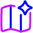 Ai Map Generating Spark Icon from Plump Neon Set