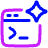 Ai Prompt Spark Icon from Plump Neon Set