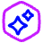 Ai Settings Hexagon Nut Icon from Plump Neon Set