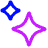 Ai Sparkles Icon from Plump Neon Set