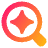 Ai Upscale Spark Icon from Plump Gradient Set