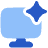 Computer Ai Spark Icon from Plump Flat Set