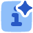 Generate Insight Square Icon from Plump Flat Set