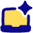 Laptop Ai Spark Icon from Plump Pop Set