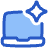 Laptop Ai Spark Icon from Plump Duo Set